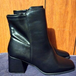 Madeline Black Ankle Booties